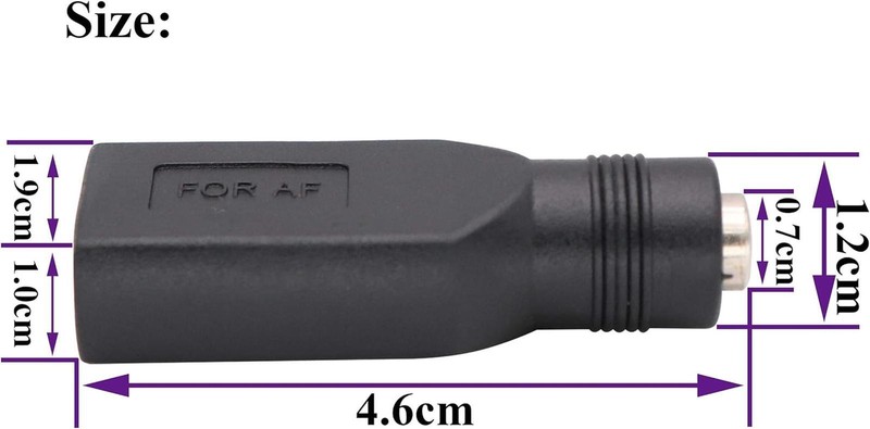 Adaptador USB 2.0 a Hembra a Cc Hembra De 5,5 X 2,1 Mm, Paquete De 2 gallery