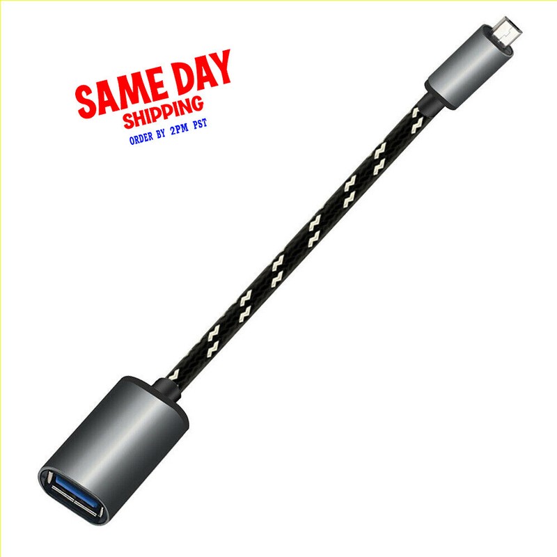 Micro USB To USB 2.0 Type A Male-to-Female OTG Connector Cable Adapter for LG G2
