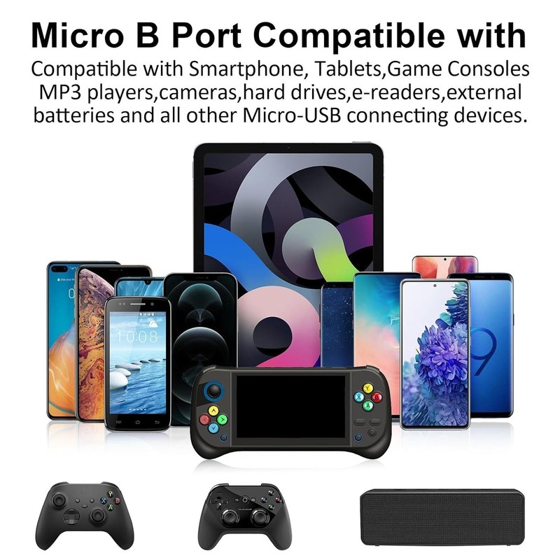 Micro USB Cable 4-in-2 Multi USB Splitter Charging Cable 2Pack 4Ft gallery