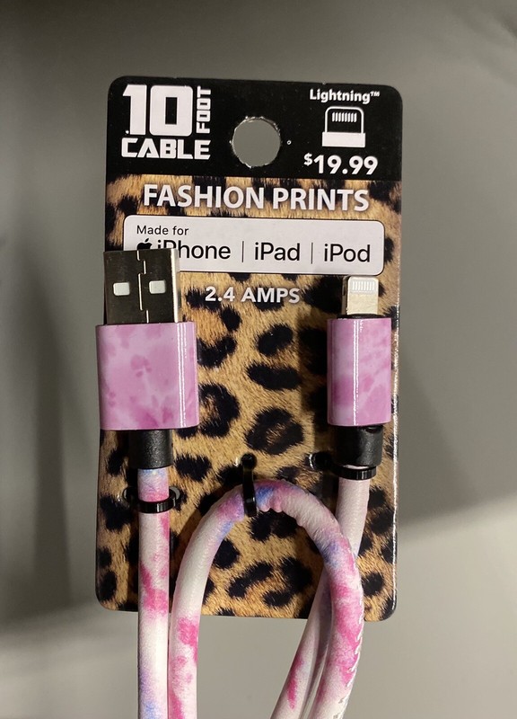 8 Pack 10 Foot Cable Lightning USB for iPhone iPad iPod-2.4amps Rapid Charge gallery
