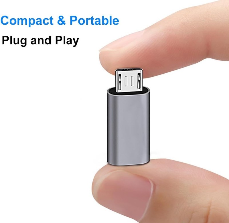 300x Type C Female to Micro USB Male Port Converter Charge Data Sync Adapter Lot gallery