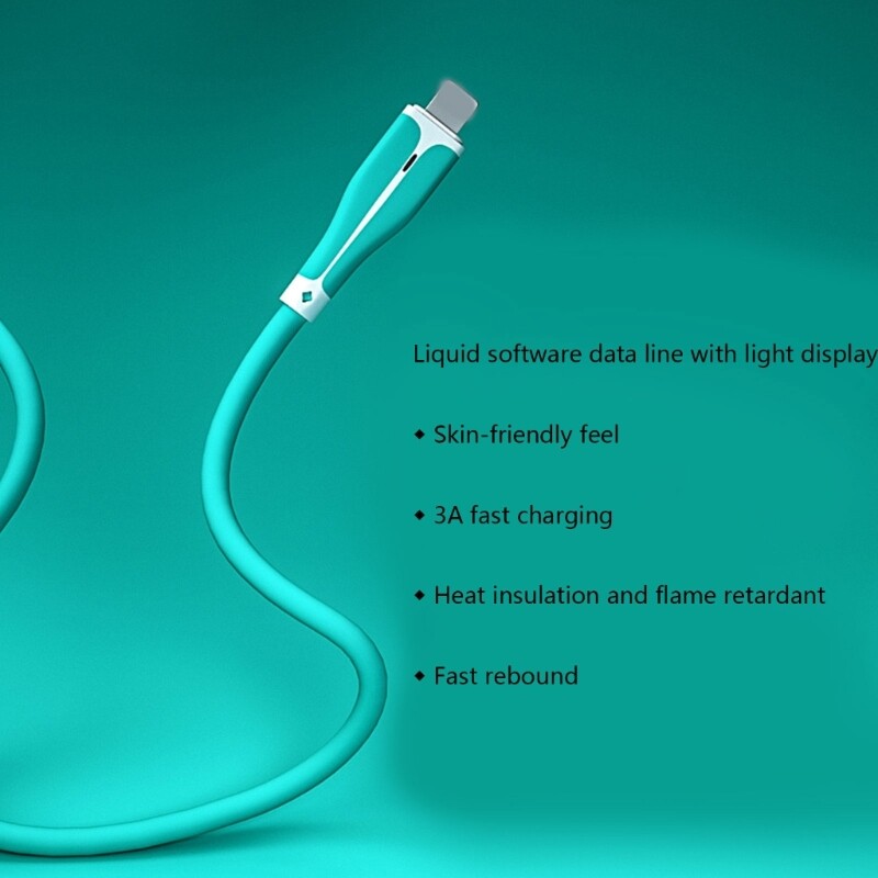 Soft Silicone USB to Type-C Cable for Mobile Phones with Type-C Port gallery