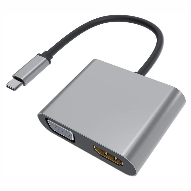 USB-C to HDTV VGA Adapter Video Splitter HDTV Cable TV Video for SmartPhones
