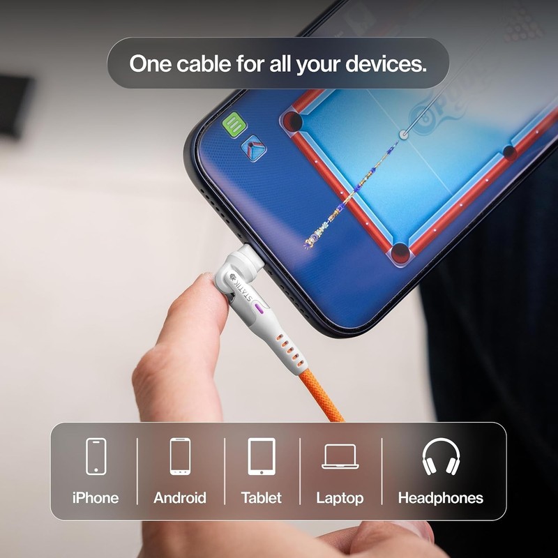 360 Magnetic Charging Cable - 3-in-1 Charger, 6FT, 3 Pack gallery