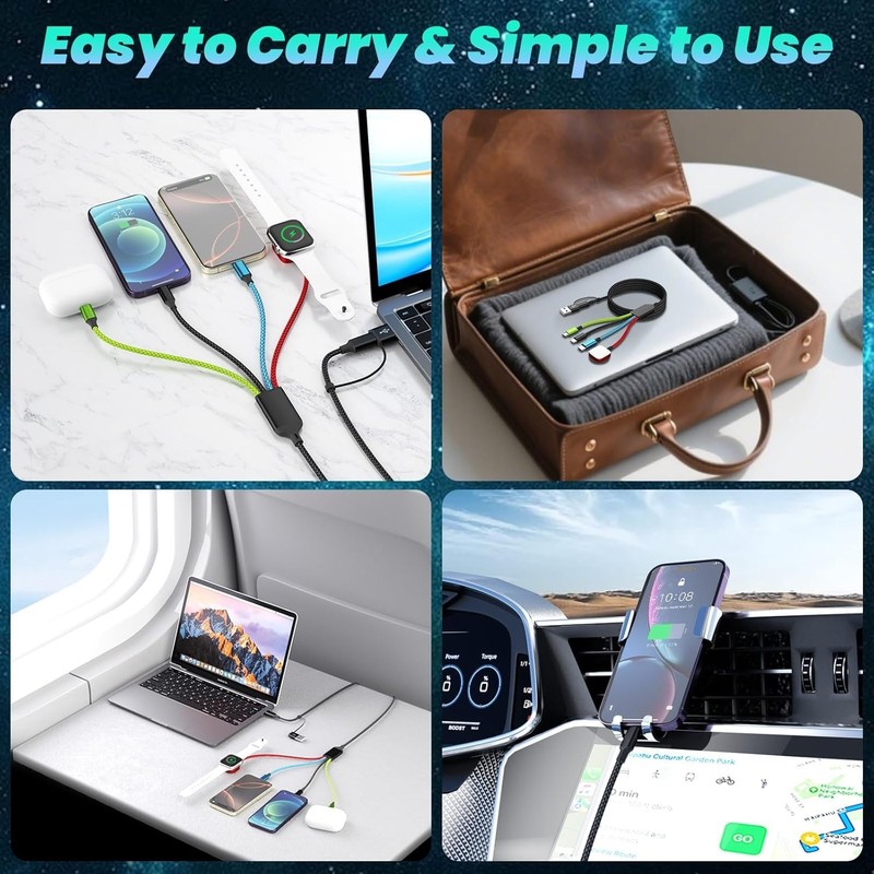 Travel Essentials 2026: 4-in-2 Charging Cable Bundle gallery