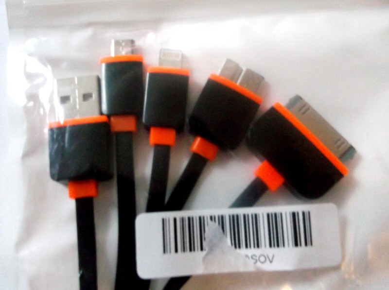 4 in 1 MULTI USB Long PHONE CHARGER MULTI CABLE LEAD PLUGS FITS APPLE DEVICES gallery
