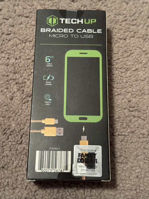 Braided Cable Micro To USB 6ft Quick Charge Androids gallery