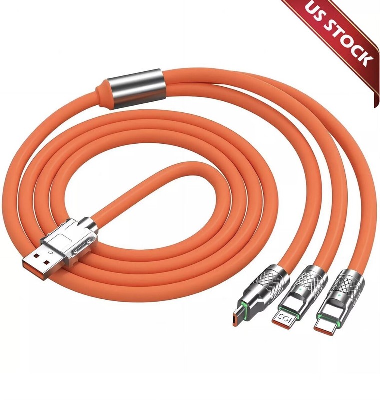 3 in 1 Fast Charging Cable Cell Phone Charger Cord For iPhone Type C Micro New gallery