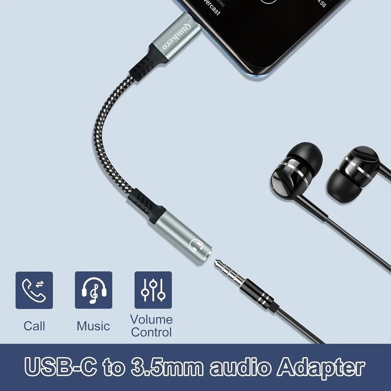 USB Type C to 3.5Mm Female Headphone Jack Adapter, (2 Pack) USB C to Aux Audio D gallery