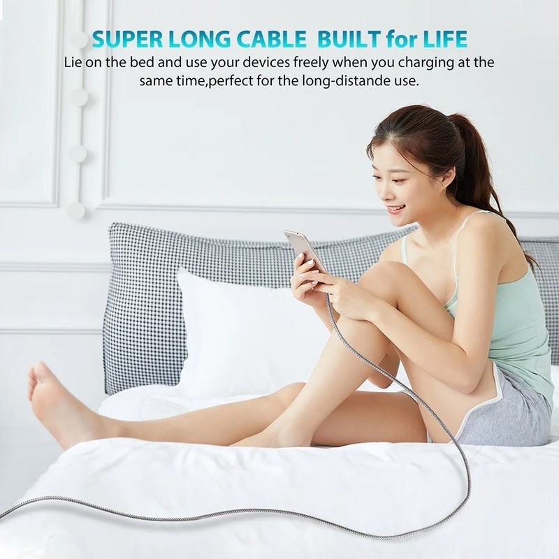 PD 60W USB C to USB C Fast Charging Cable 3M 5M 8M Data Sync Cord gallery