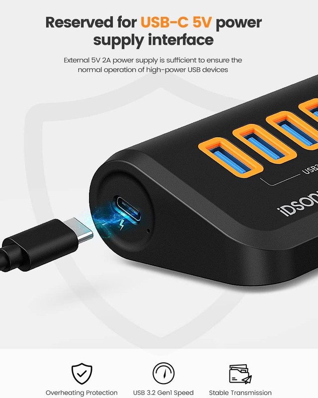 4 IN 1 USB C Hub Type C to USB Hub Adapter Splitter USB 3.2 for PS5/PS4 MacBook gallery