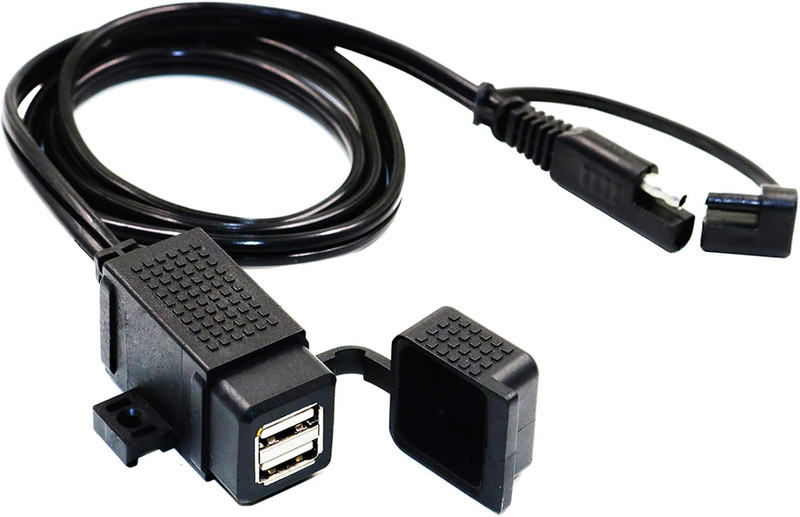 Cargador Doble USB Motocicleta Impermeable 3.1Amp SAE a USB Cable gallery