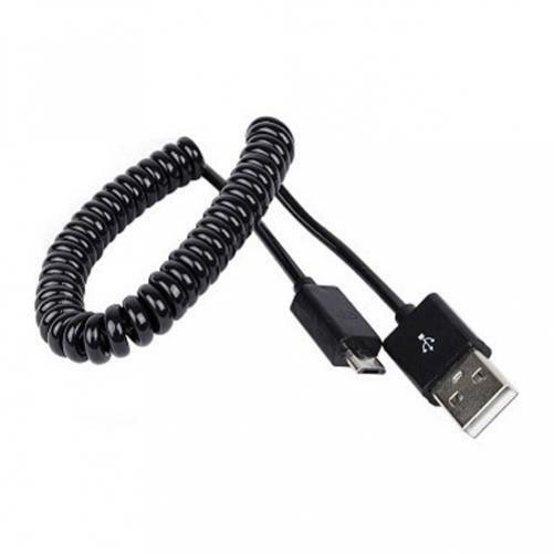 For Samsung Galaxy J1 J3 J7 USB CABLE COILED MICROUSB CHARGER CORD POWER WIRE gallery