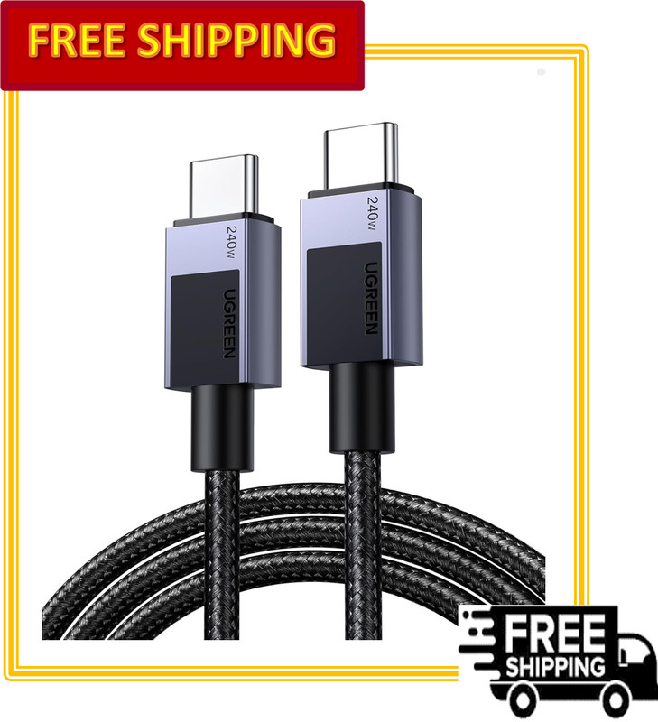 UGREEN 240W USB C to USB C Fast Charging Cable for All USB Phones / Devies