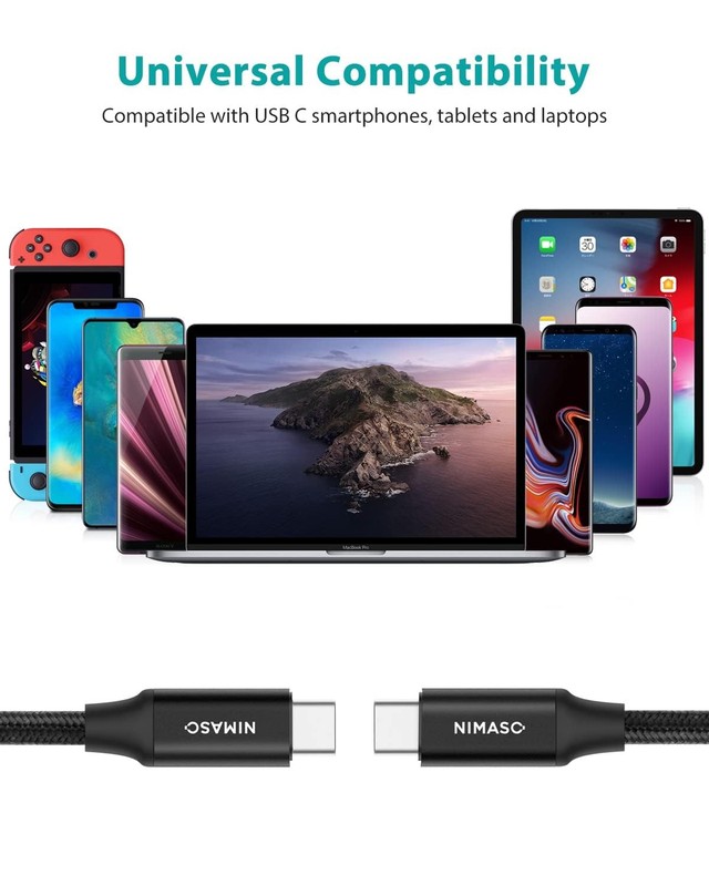USB 3.1 Gen 2 Cable 10Gbps Data Transfer, 4K Video Output Monitor Cable100W P... gallery