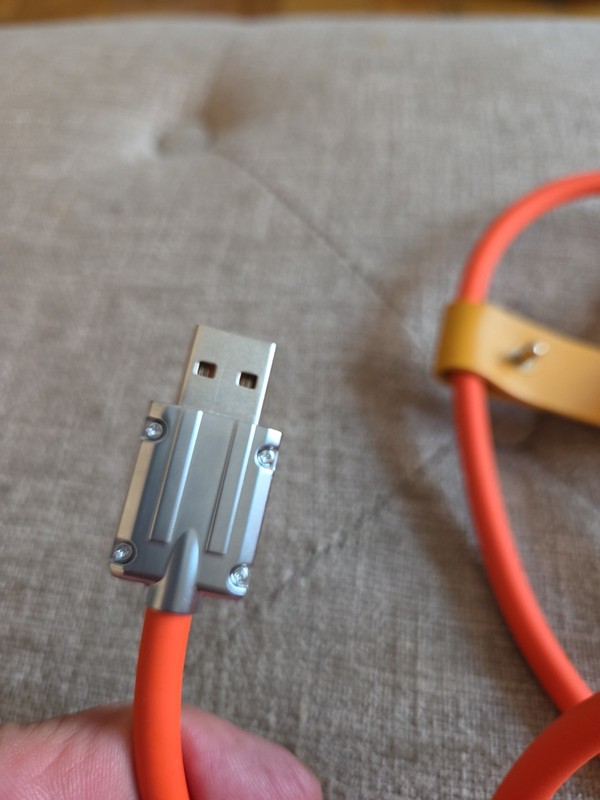 120W Super Fast Charging/Data Cable "Lighting" Zinc Alloy Silicone Gel 56 inches gallery