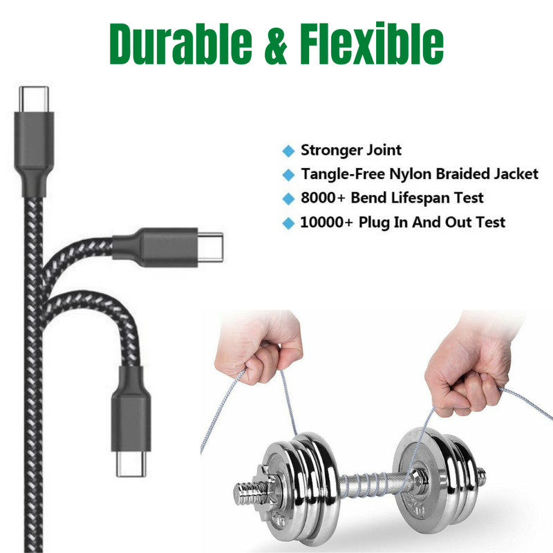 1-5Pack 10ft USB Type C Fast Charger Cable Lot For Samsung Android Charging Cord gallery