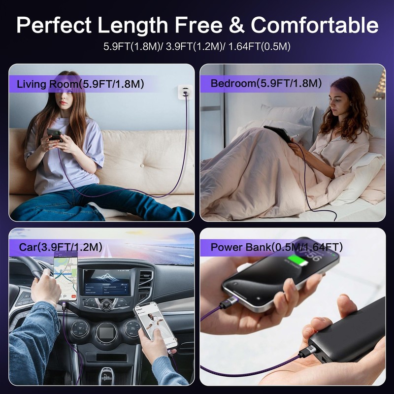 240W USB Magnetic Charging Cable 3.9 ft/1.2m, PD3.1 48V/5A Fast Charging Magn... gallery