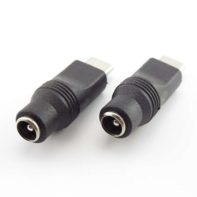 20PC DC Power Adapter Type-C USB Male to DC 5.5x2.1mm Female Jack Connector gallery