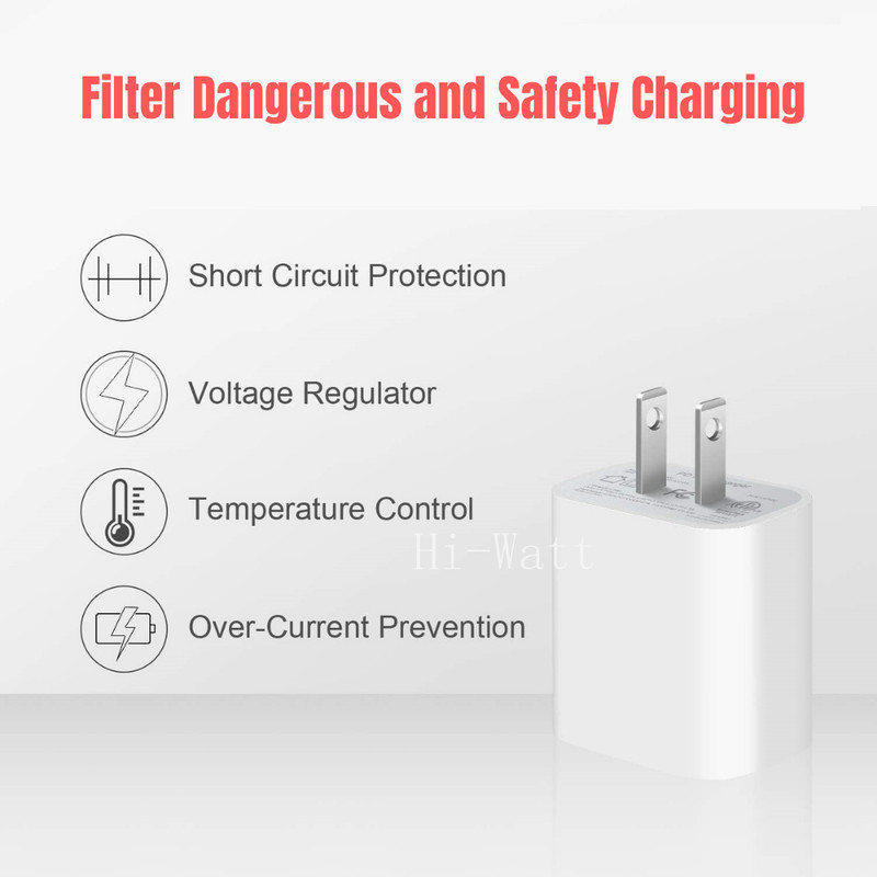 3-Pack 20W USB C Cable PD TYPE C Fast Charger Adapter For iPhone 14 13 11 12 Lot gallery