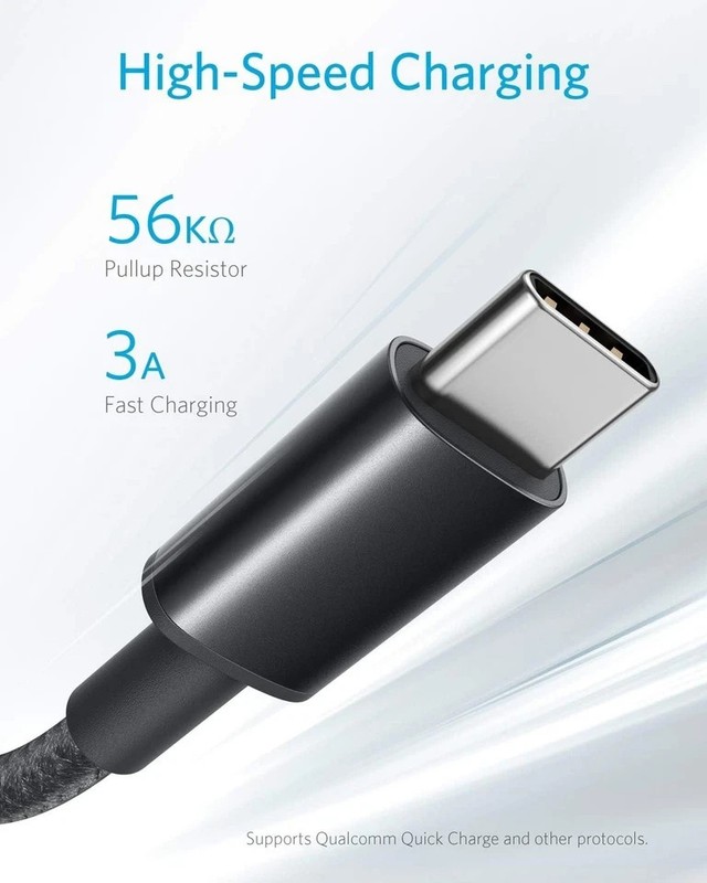 Anker Cable [2 Pack 6ft], USB A to C for iPhone 17 6ft, Black gallery