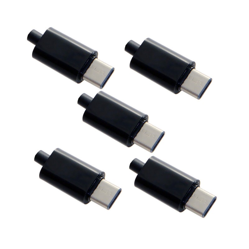 Chenyang 5pcs/set DIY 24pin USB 3.1 Type C Male Plug Connector SMT Type Solder