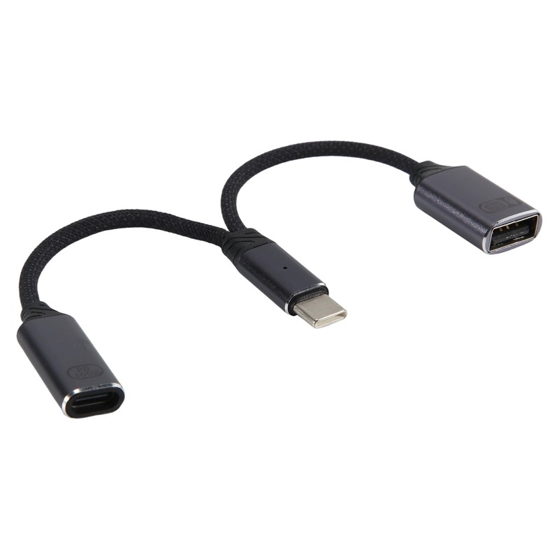 USB C OTG Cable Phone Adapter 2 in 1 Type C to USB A Adapter with PD4413 gallery