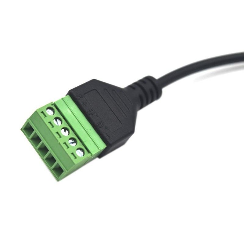 12 Inch Micro USB 5 Pin Male Terminal Block Cable Screw Solderless Adapter gallery