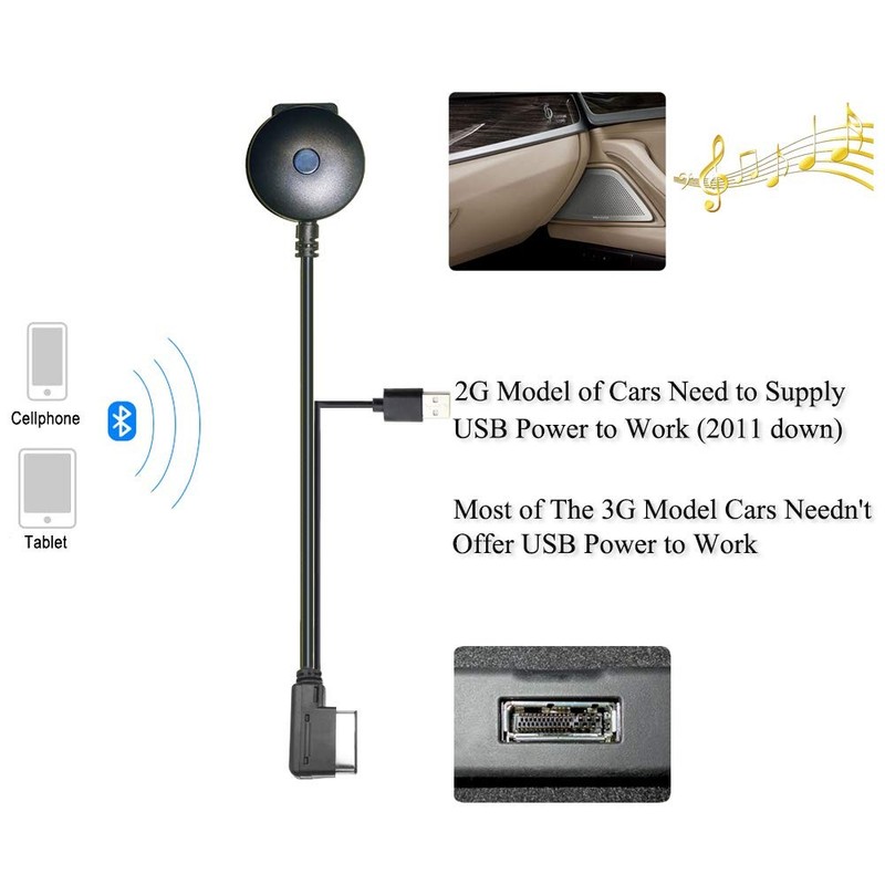 Bluetooth 5.0 Adapter for Audi VW Skoda AMI MMI Port gallery