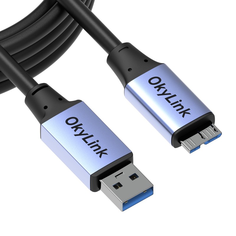 USB 3.0 3.2 Gen 1 A To MicroB Male Data Cable 5Gbps 10ft 3M For HDD SSD