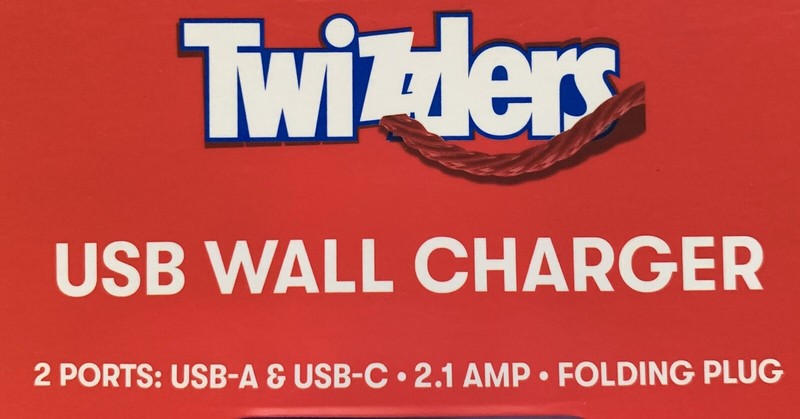 NEW Twizzlers Candy 2-Port USB-A & USB-C 3D Figural Plug-In Wall Charger gallery