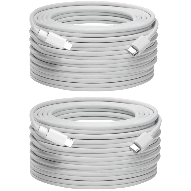 20FT USB C to USB C Cable 60W Fast Charging 2 Pack Compatible with iPhone 16/…