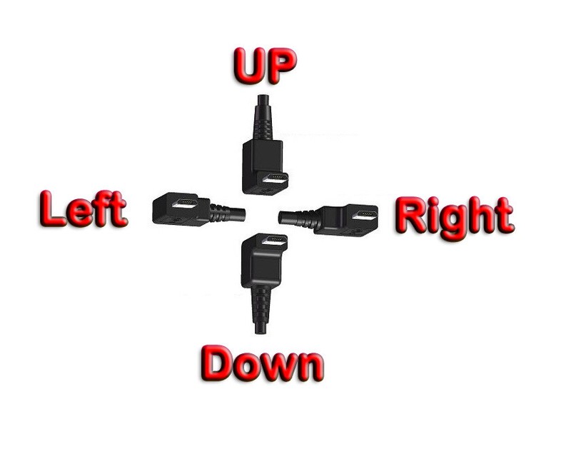 Micro USB High Speed Charging Right Left Angle 90 Degree Cable Charger Adapter gallery