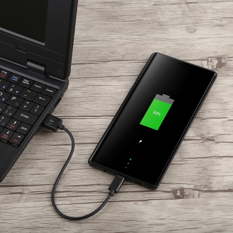 Small Short Cable Charge Data Cord USB C Type-C Male Android Smartphone - 22cm gallery