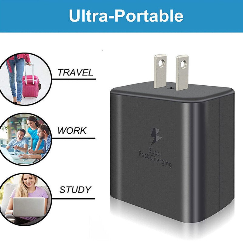 45w Super Fast Wall Charger + 6FT Type C Cable For Samsung Galaxy S25 S24 S23 22 gallery