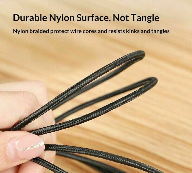 90° L-Shape Cable Charger 3in1 Absorption Magnetic Fast Charging Cable-BLACK gallery