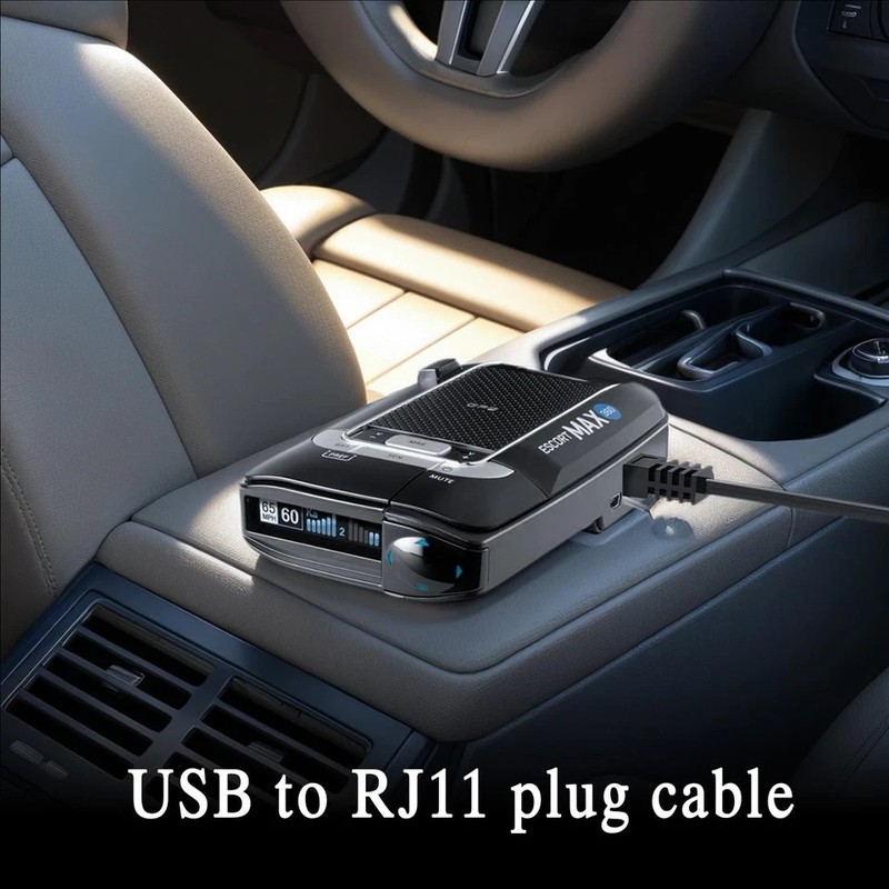 Radar Detector Cable, USB to RJ11 Plug Cord Compatible with Escort Passport 9... gallery