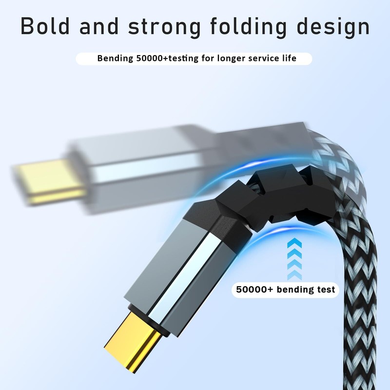 Eaedgrr 6ft USB-C Cable 60W, Fast Charge, MacBook/iPhone 15/iPad/Galaxy S21/S23 gallery