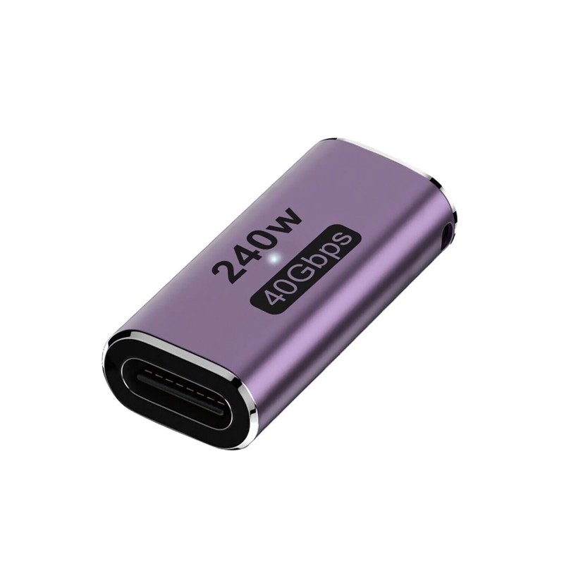 Universal USB4.0 Type-C Female To Female Connector Coupler 240W 40Gbps 8K @60hz gallery