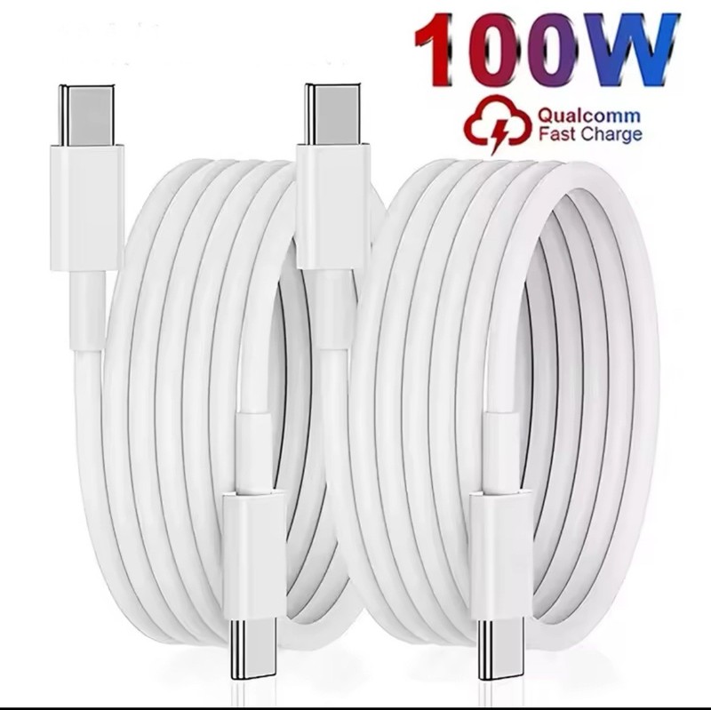 100W Fast Charging Data Cable USB Type C Cable For iPhone, Android & Samsung. 1m
