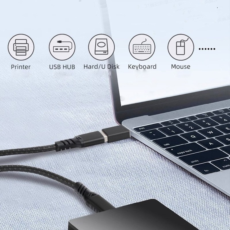 3-9Pcs USB-C USB 3.1 Type C Male To USB 3.0 Female Data OTG Converter Adapter US gallery