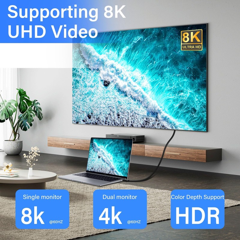 30CM 90 Degree USB 4.0 Type C Male to Male Cable 240W Fast Charge 40Gbps gallery