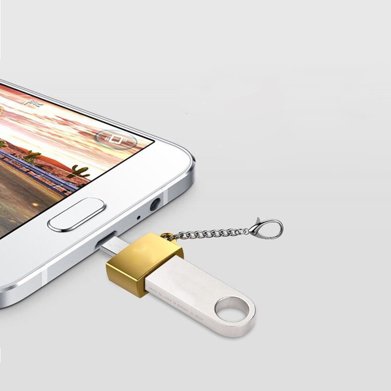 Mini Metal Micro USB To USB 2.0 OTG Adapter Converter For OTG Smart Phone gallery