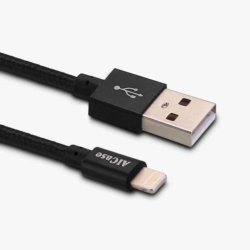 Braided 0.8ft USB Cable Charger Data Cord For iPhone XS 14 13 12 11 Pro Max SE 8 gallery