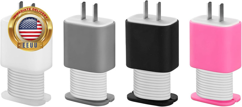 4 Packs USB Data of Silicone Charger Protector, Compatible with 18W and 20W Sili