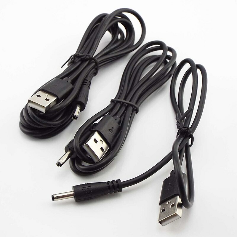 1pcs USB A Male to 2.5mm-5.5mm Connector DC Charger Power Supply Adapter Cords gallery