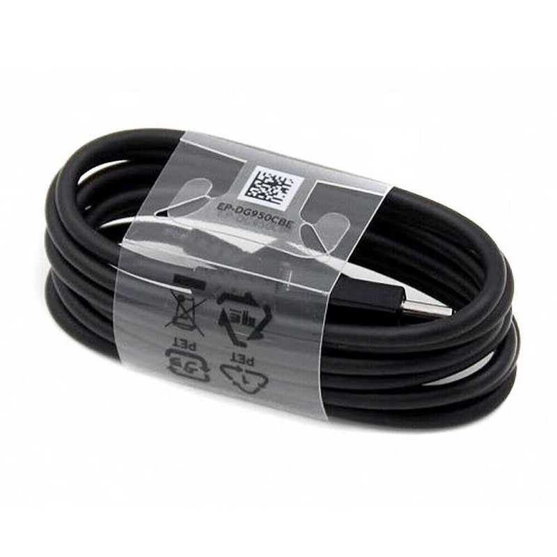 Black 4FT USB Type C Cable + Fast Wall Charger Plug Wall Charger For Samsung US