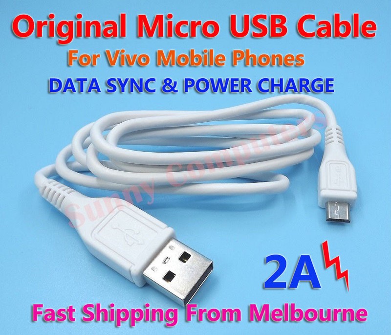 Original Micro USB Data Charger Adapter Cable For Vivo Y53 X9s /Plus V5s Y25 AU