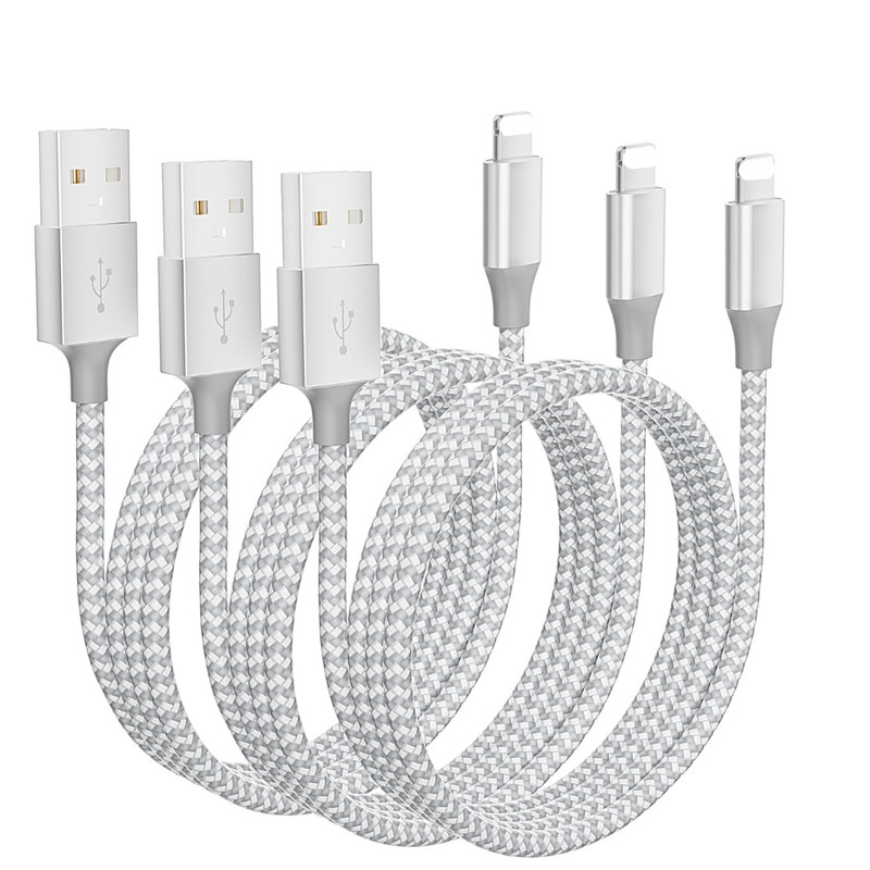 6FT Braided USB Cable For iPhone 14/13/12/11/XS/XR/8/7/6S/5 Fast Charge Cord Lot gallery