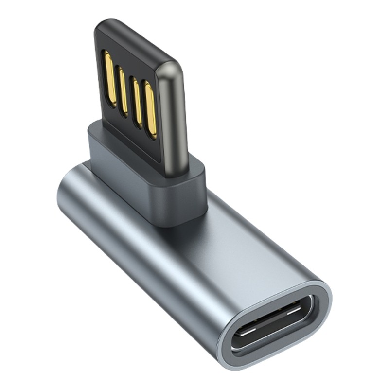 Durability Right Angle USB to Type C Adapter Connectors for Smartphones Tablets gallery